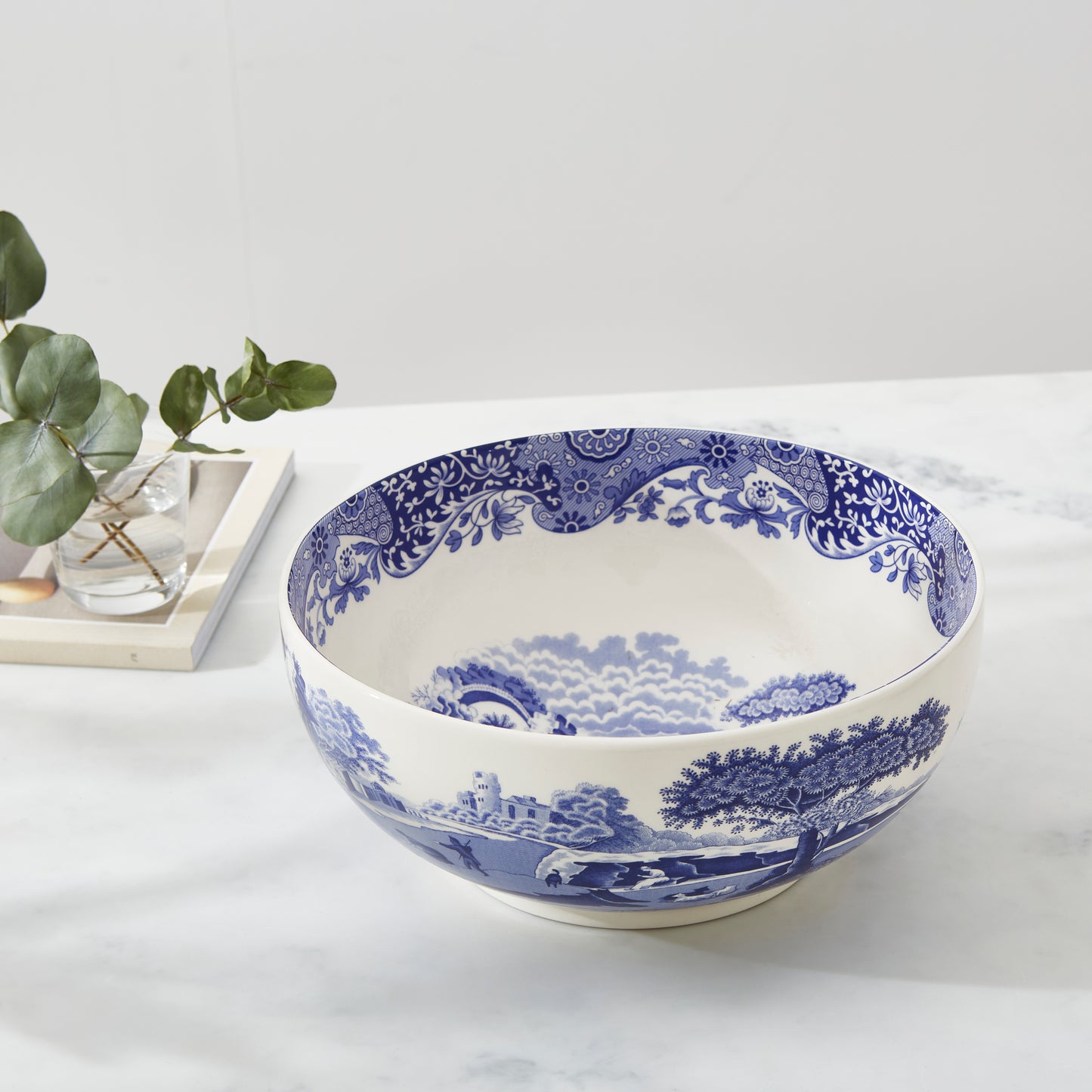 Blue Italian Round Bowl